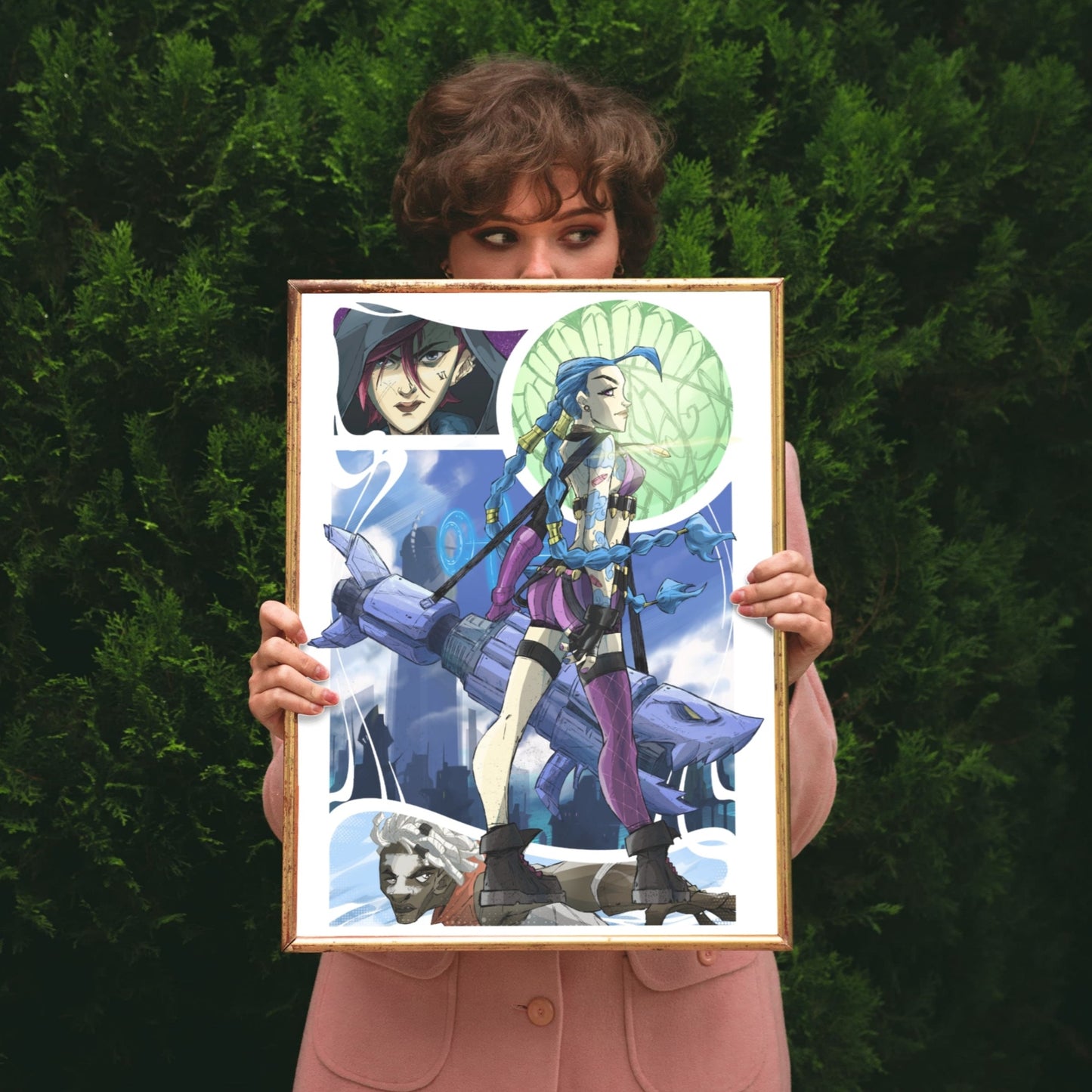 Poster Decorativo LoL- Arcane