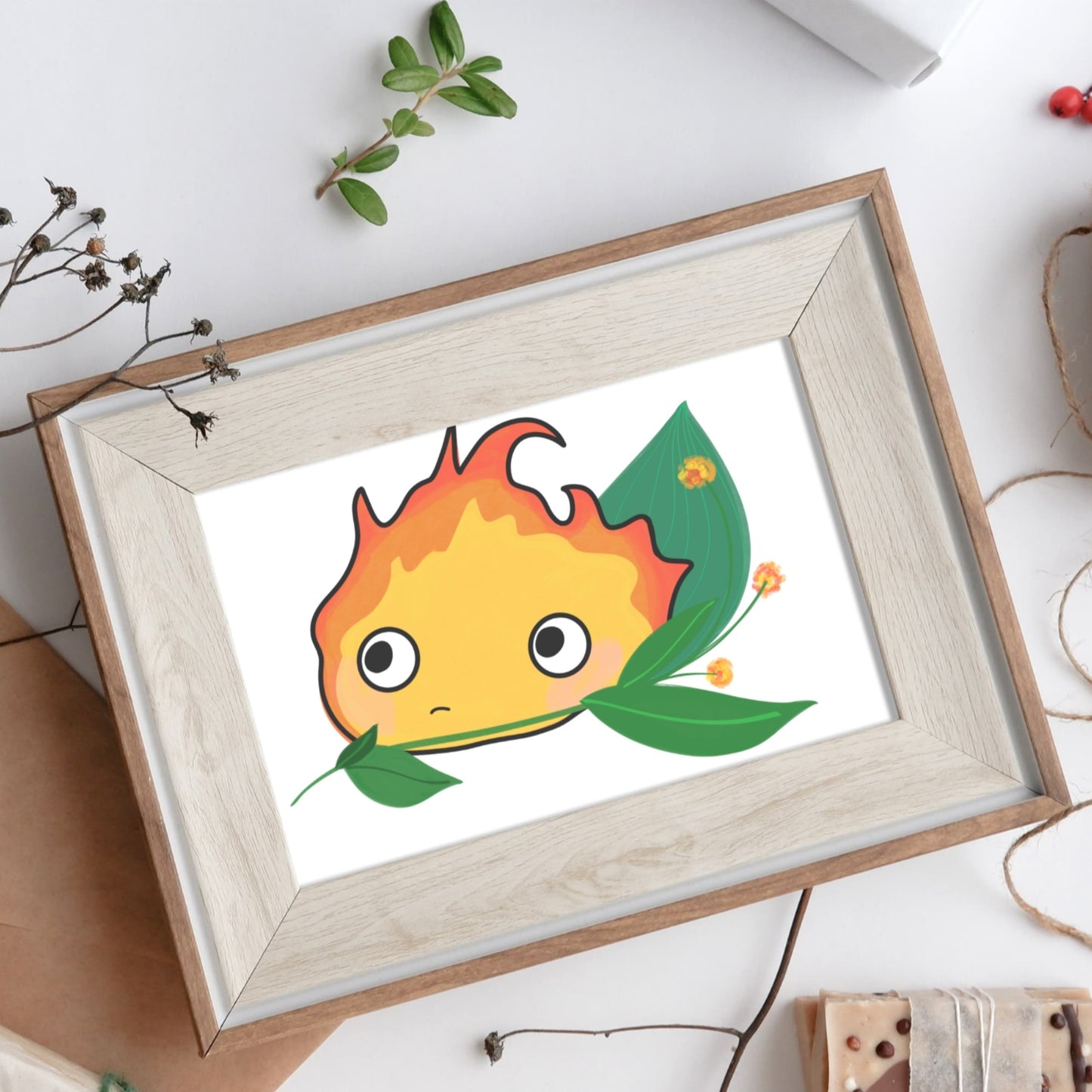 Poster Llama de Fuego Anime A5
