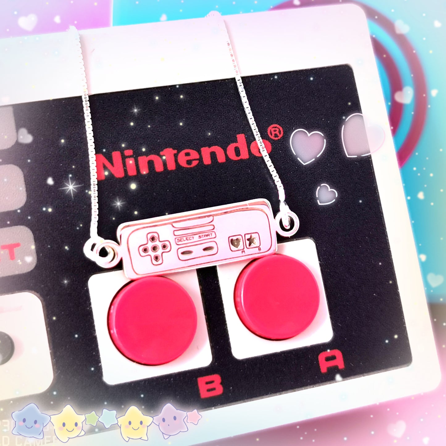 Colgante Kawaii Mando Consola Nes Plata de Ley