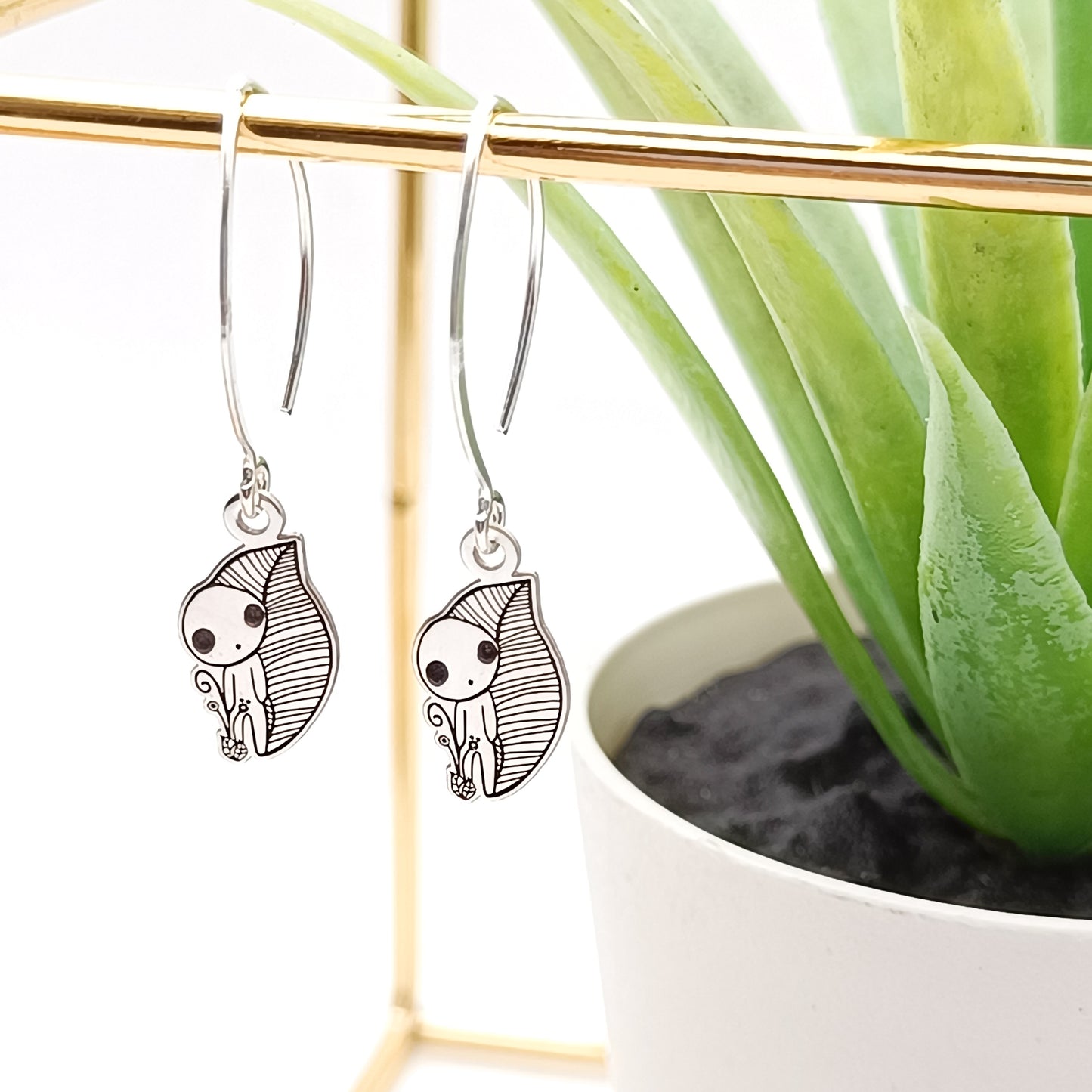 Pendientes Kodama, Mitología Japonesa, Plata de ley