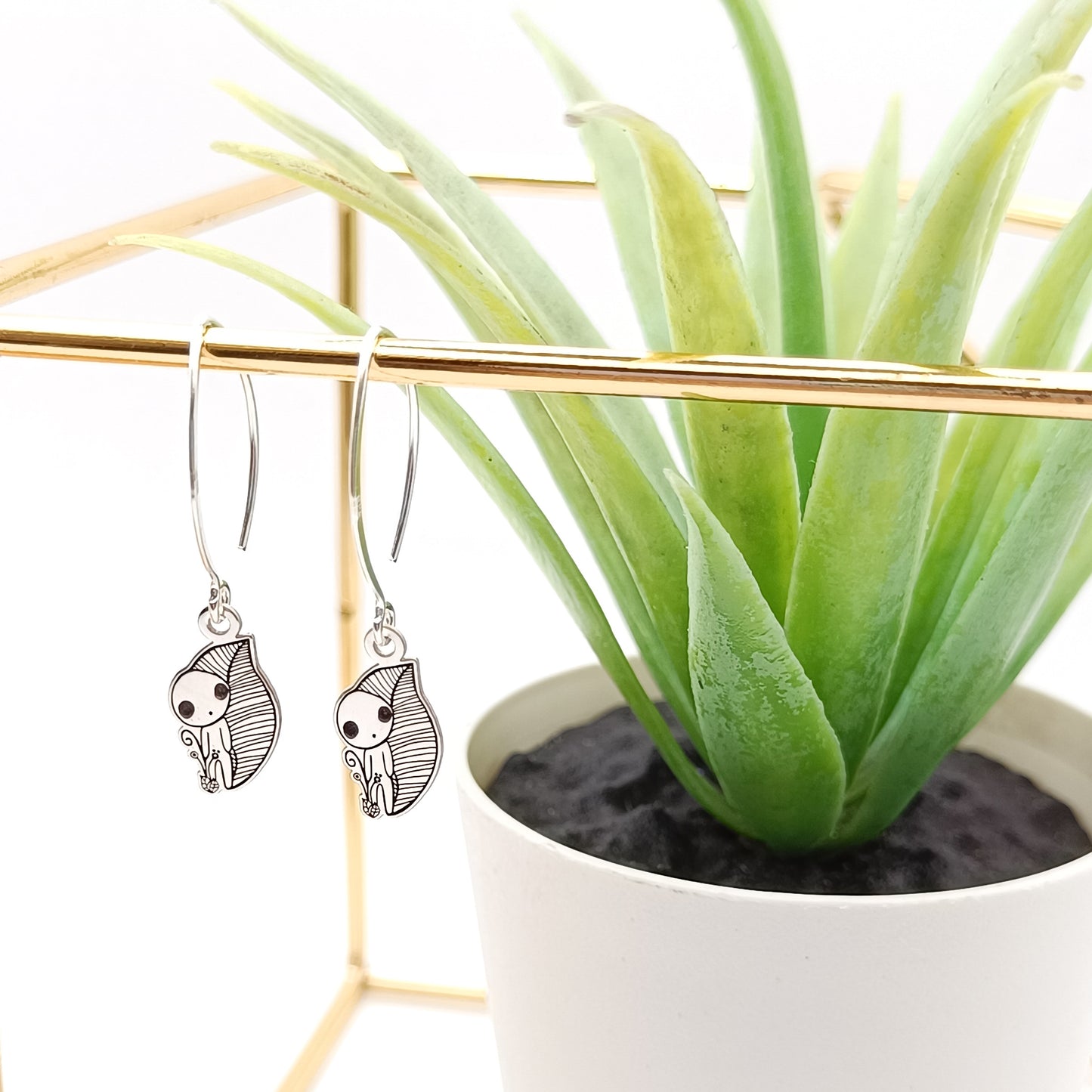 Pendientes Kodama, Mitología Japonesa, Plata de ley
