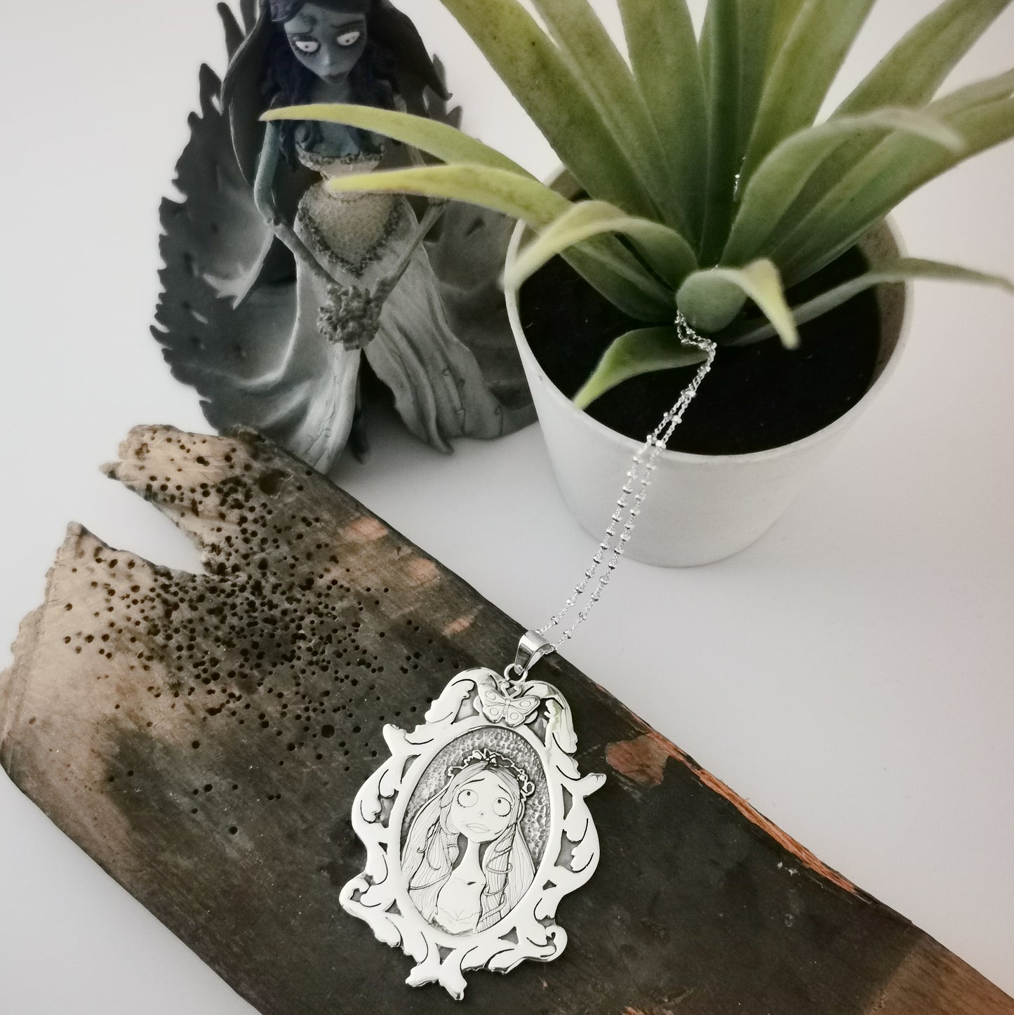 Camafeo Plata de Ley Gotico - Novia Cadaver