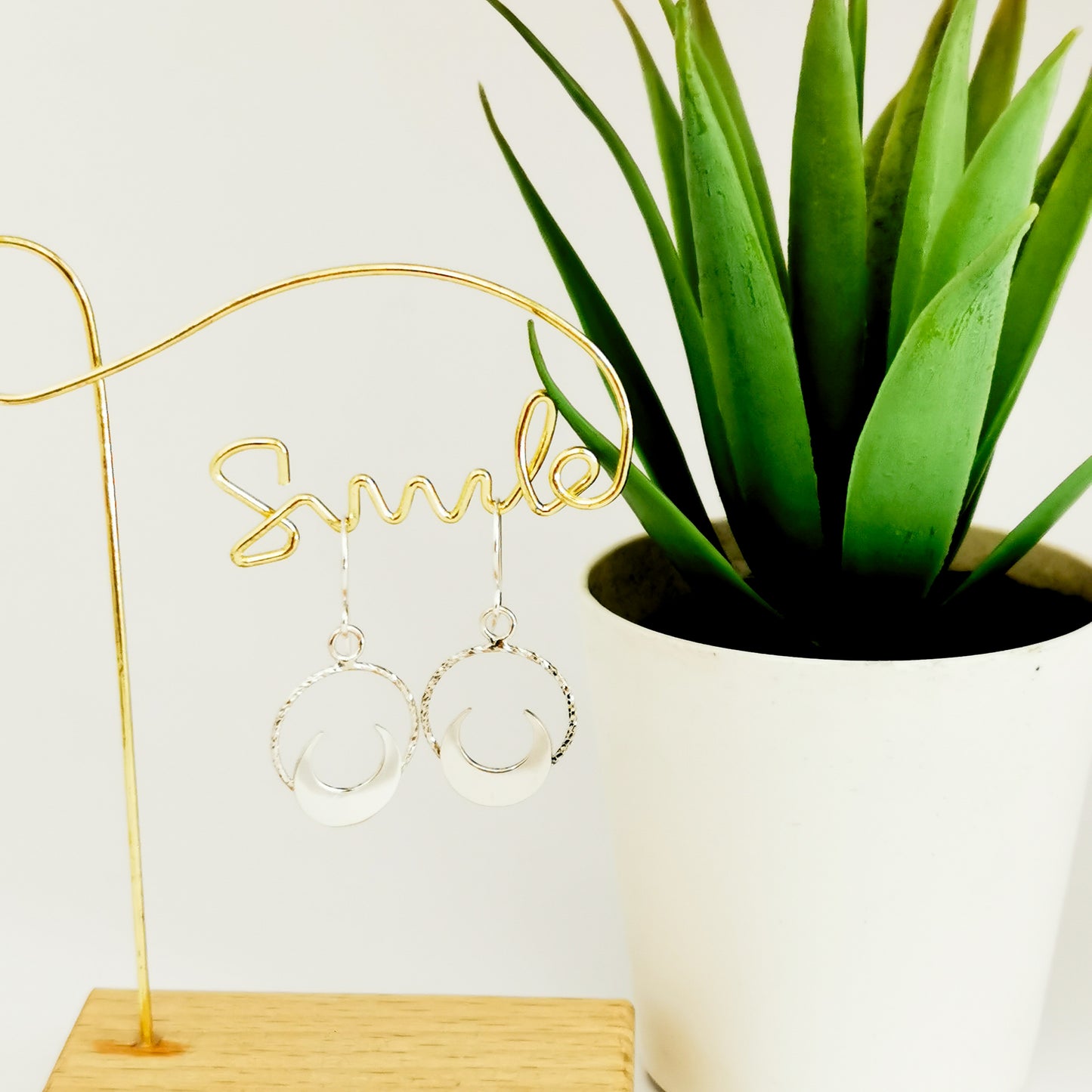 Pendientes Luna Plata de Ley - Anime Sailor Moon