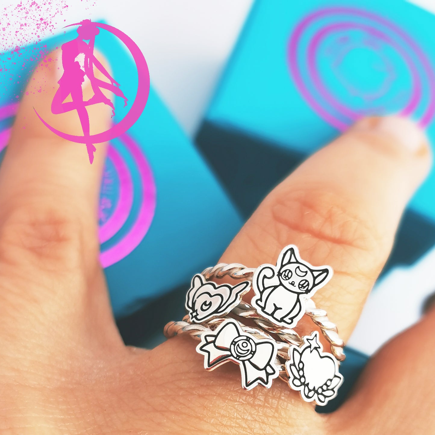 Anillos Anime Sailors Plata de ley
