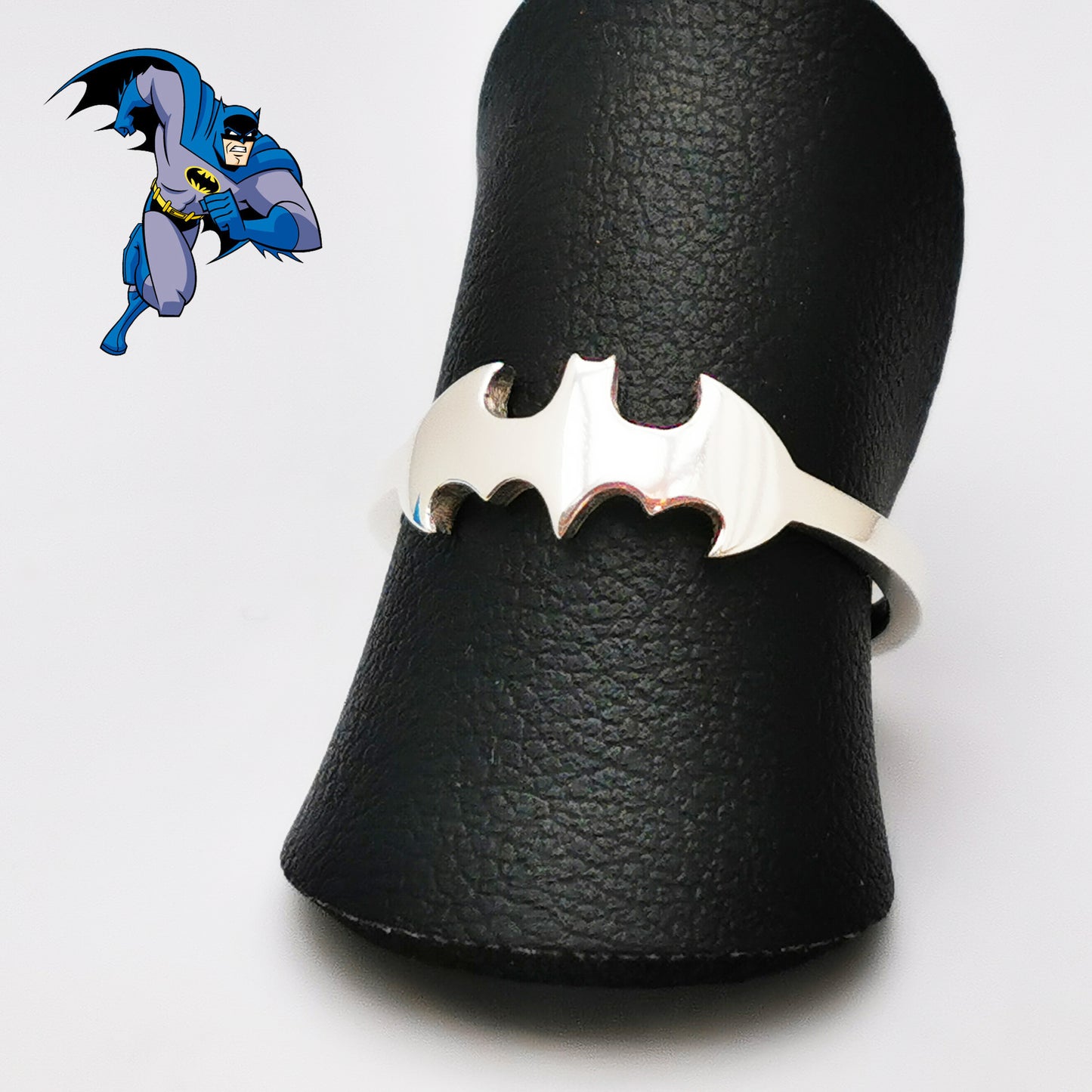 Anillo Superhéroe Murcielago Plata de Ley