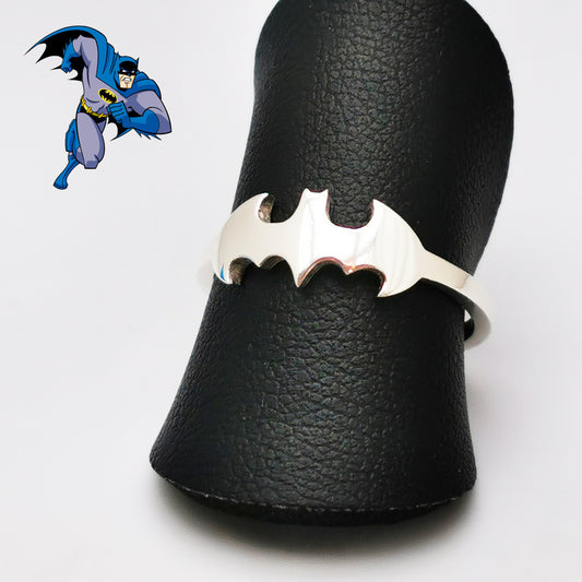 Anillo Superhéroe Murcielago Plata de Ley