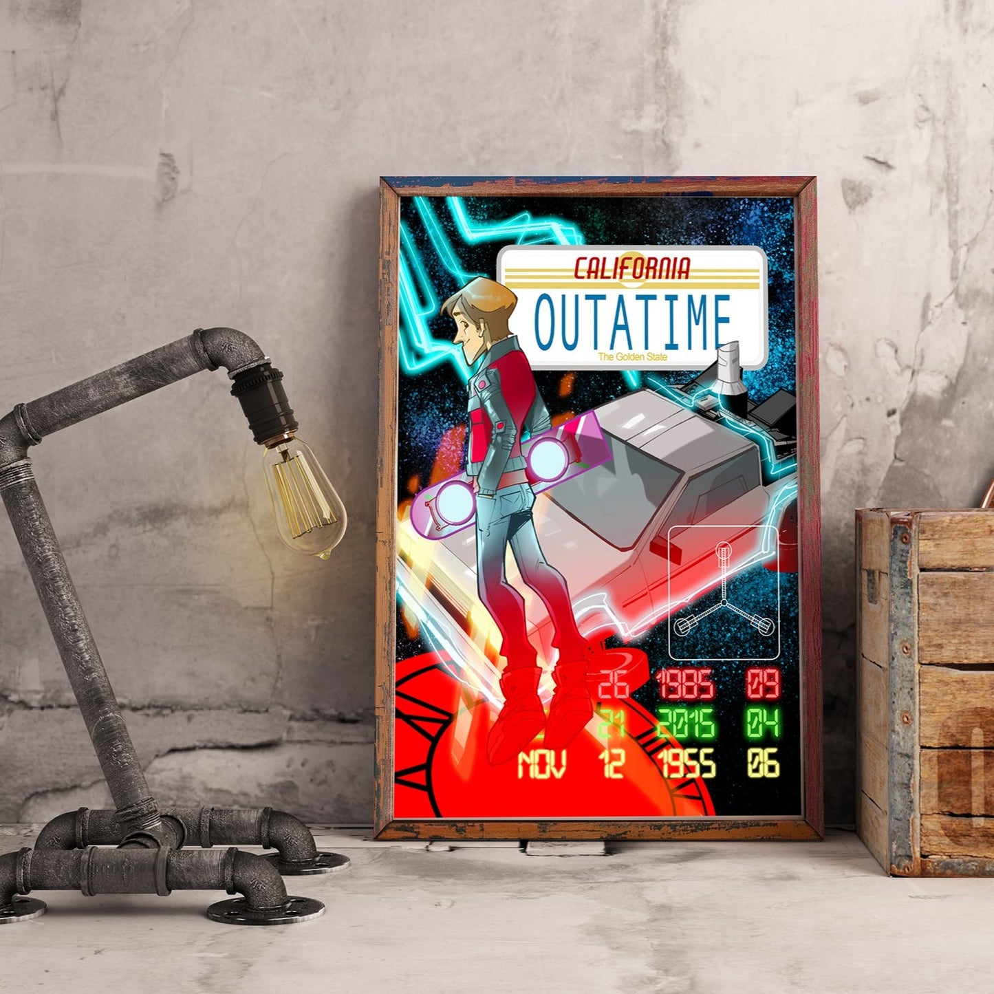 Póster Películas Años 80 - Regreso al Futuro Vintage