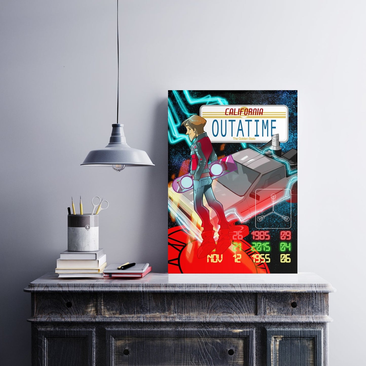 Póster Películas Años 80 - Regreso al Futuro Vintage