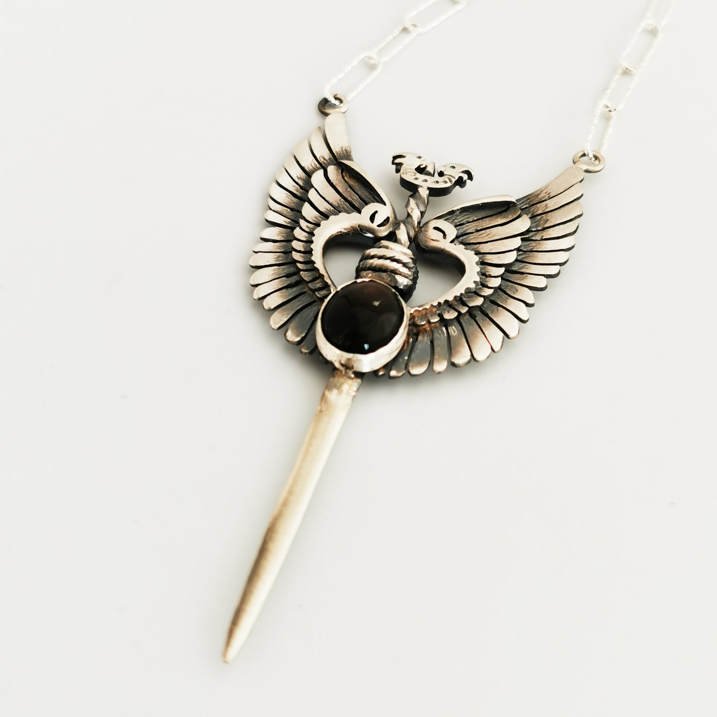 Colgante Valkiria Freya - Plata de Ley y Labradorite