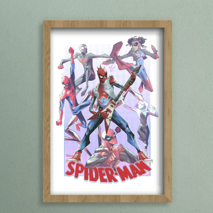 Poster Decorativo Superhéroes- SpiderVerse